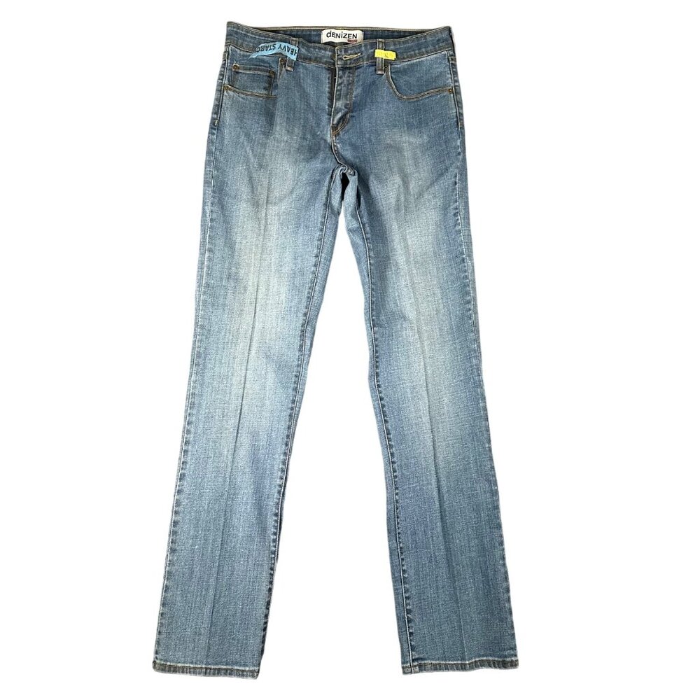 Denizen by Levis Womens 10 M Heavy Starch‎ Straight Denim Blue Jeans